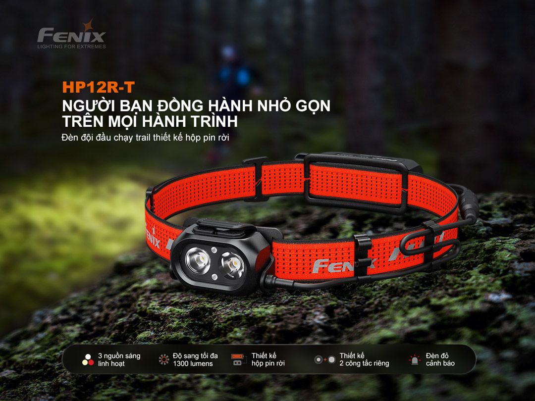  Đèn Pin Đội Đầu Fenix HP12R-T 