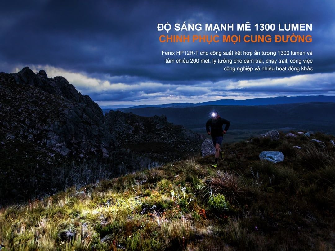  Đèn Pin Đội Đầu Fenix HP12R-T 