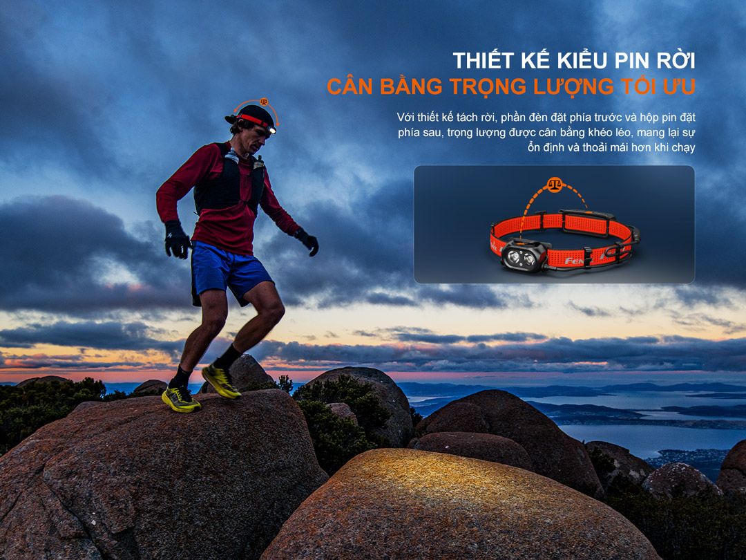  Đèn Pin Đội Đầu Fenix HP12R-T 