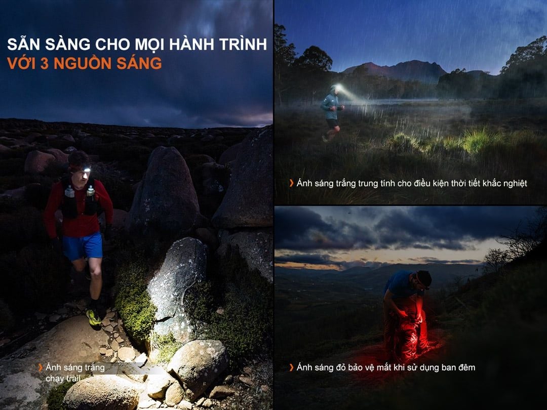  Đèn Pin Đội Đầu Fenix HP12R-T 