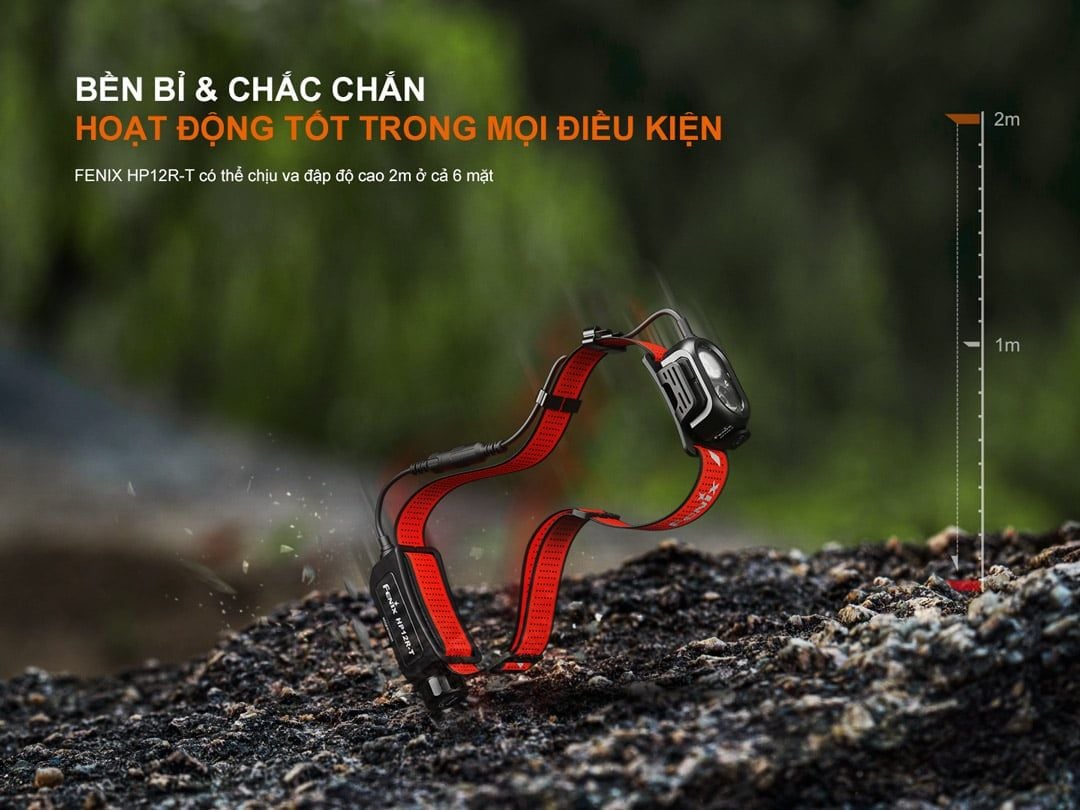  Đèn Pin Đội Đầu Fenix HP12R-T 