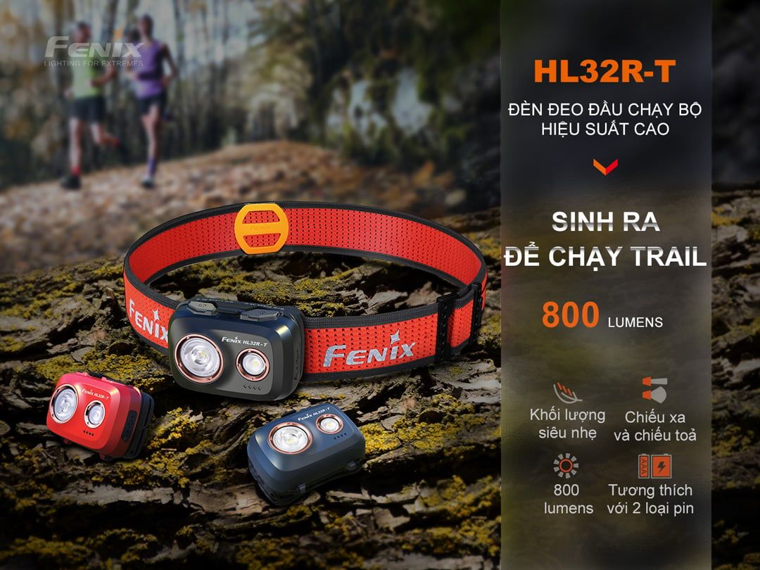  Đèn pin đội đầu Fenix HL32R-T 