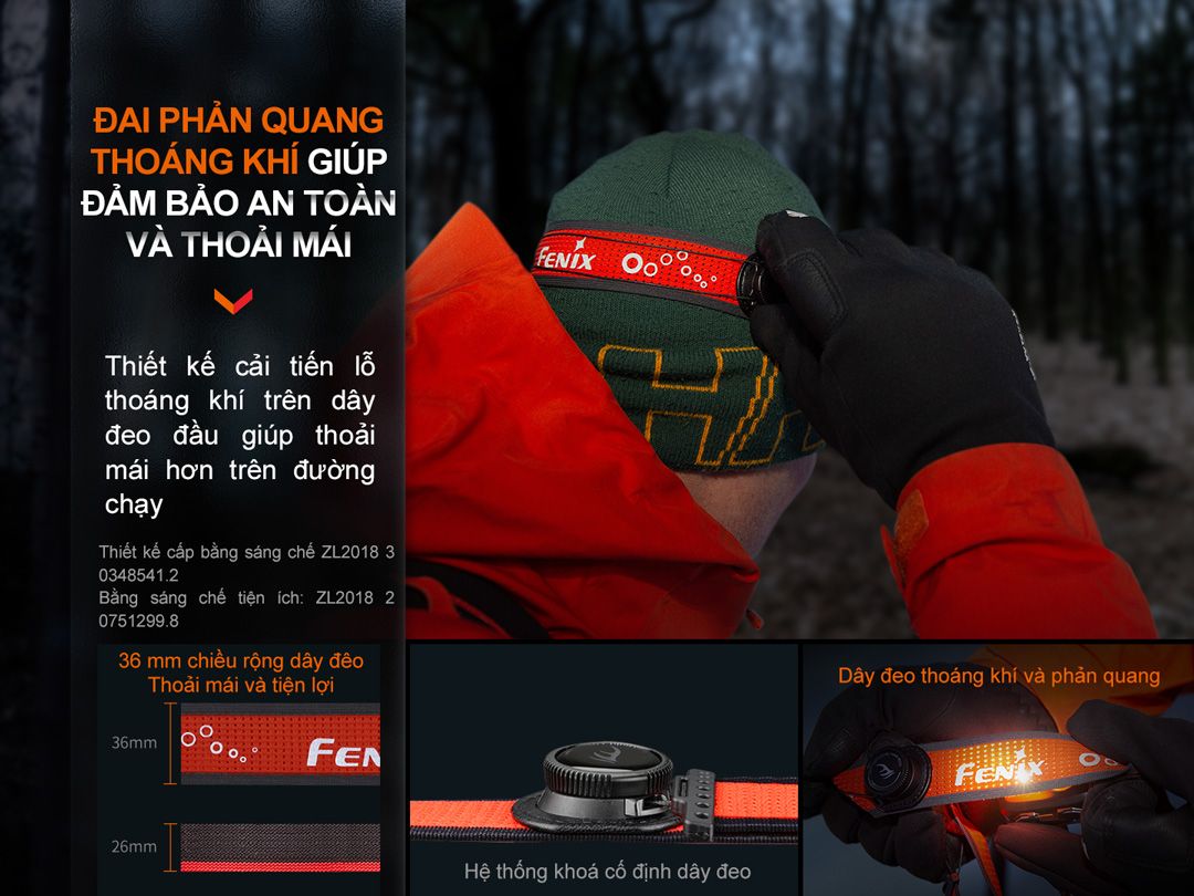  Đèn pin đội đầu Fenix HL32R-T 