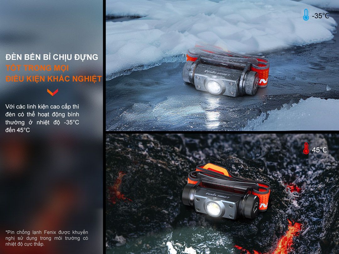  Đèn pin đội đầu Fenix HM62-T 