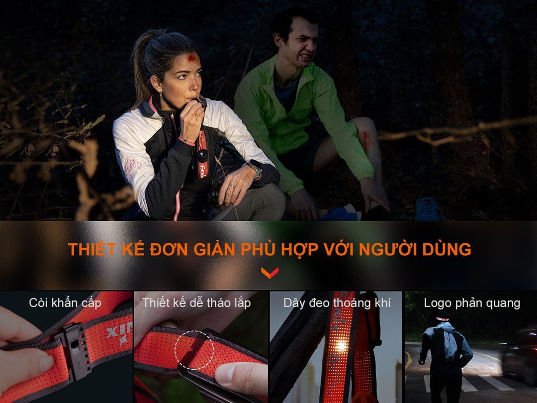  Đèn Pin Đội Đầu Fenix HM65R-T V2.0 