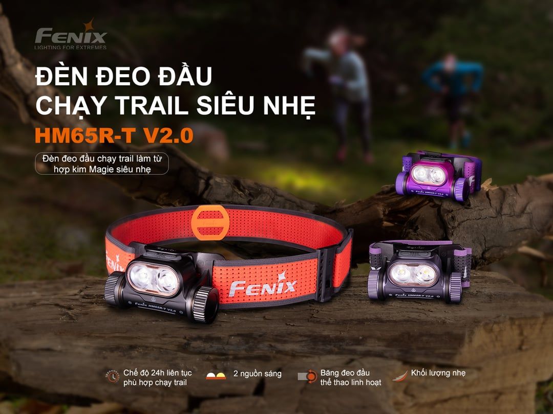  Đèn Pin Đội Đầu Fenix HM65R-T V2.0 