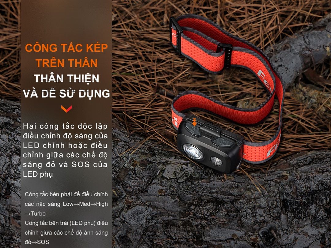  Đèn Pin Đội Đầu Fenix HL16 