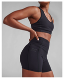  Quần Short Bó Cơ Nữ 2XU Lưng Cao Form Hi-Rise 