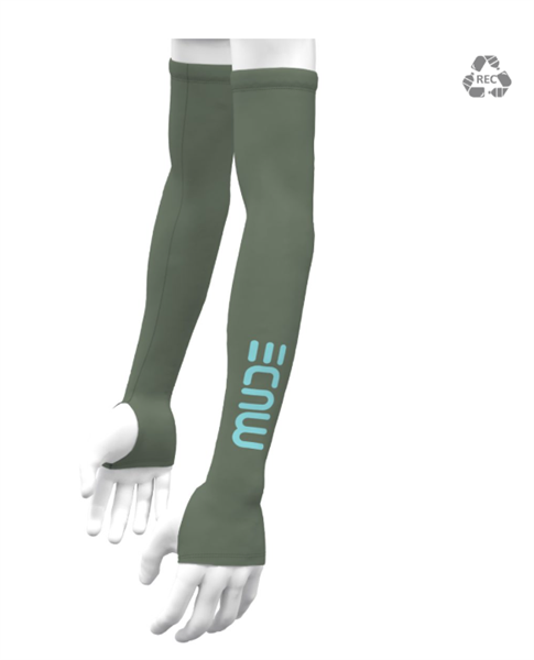  Ống Tay Xỏ Ngón Mude Arm Sleeves Thumb - Màu Xanh Rừng 