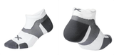  Vớ Chạy Bộ 2XU Vectr Cushion No Show Socks - Màu Trắng Xám 