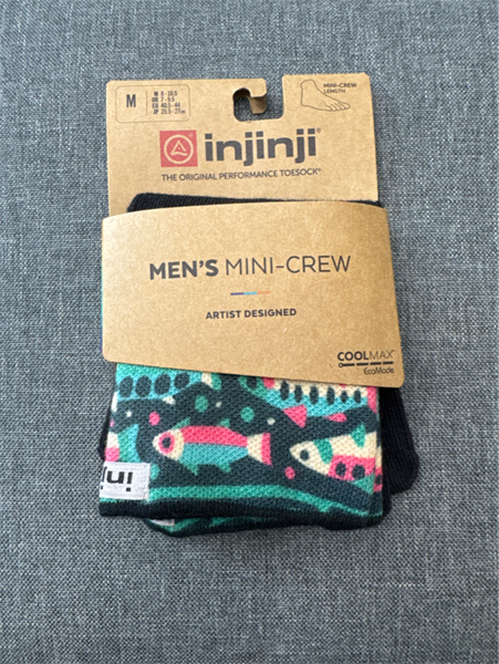  Tất Chạy Trail 5 Ngón Nam Injinji Artist Designed Midweight Mini-Crew 