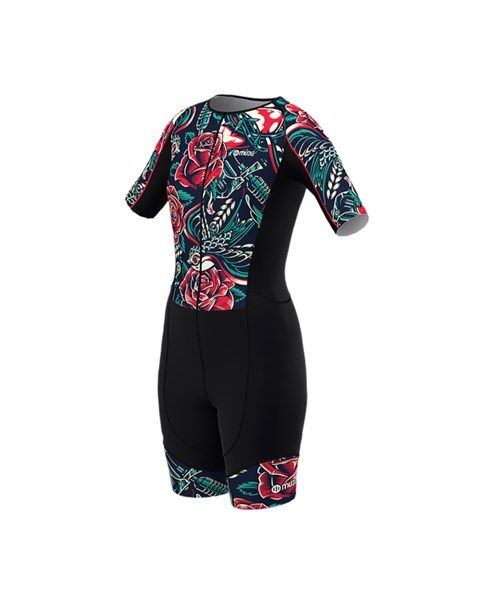  Bộ Quần Áo Ba Môn Phối Hợp Nữ Trisuit Performance - Họa Tiết Spike Roses 