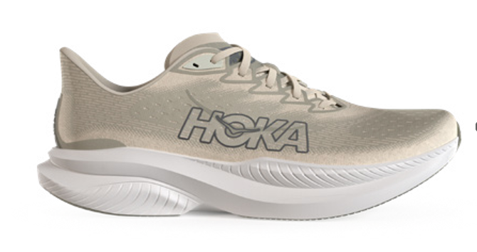  Giày Chạy Bộ Nam HOKA Mach 6 - Màu Be (Oat Milk) - SS24 