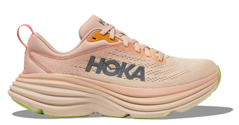  Giày Chạy Bộ Nữ Hoka Bondi 8 Wide - Màu Kem Vani - SS24 