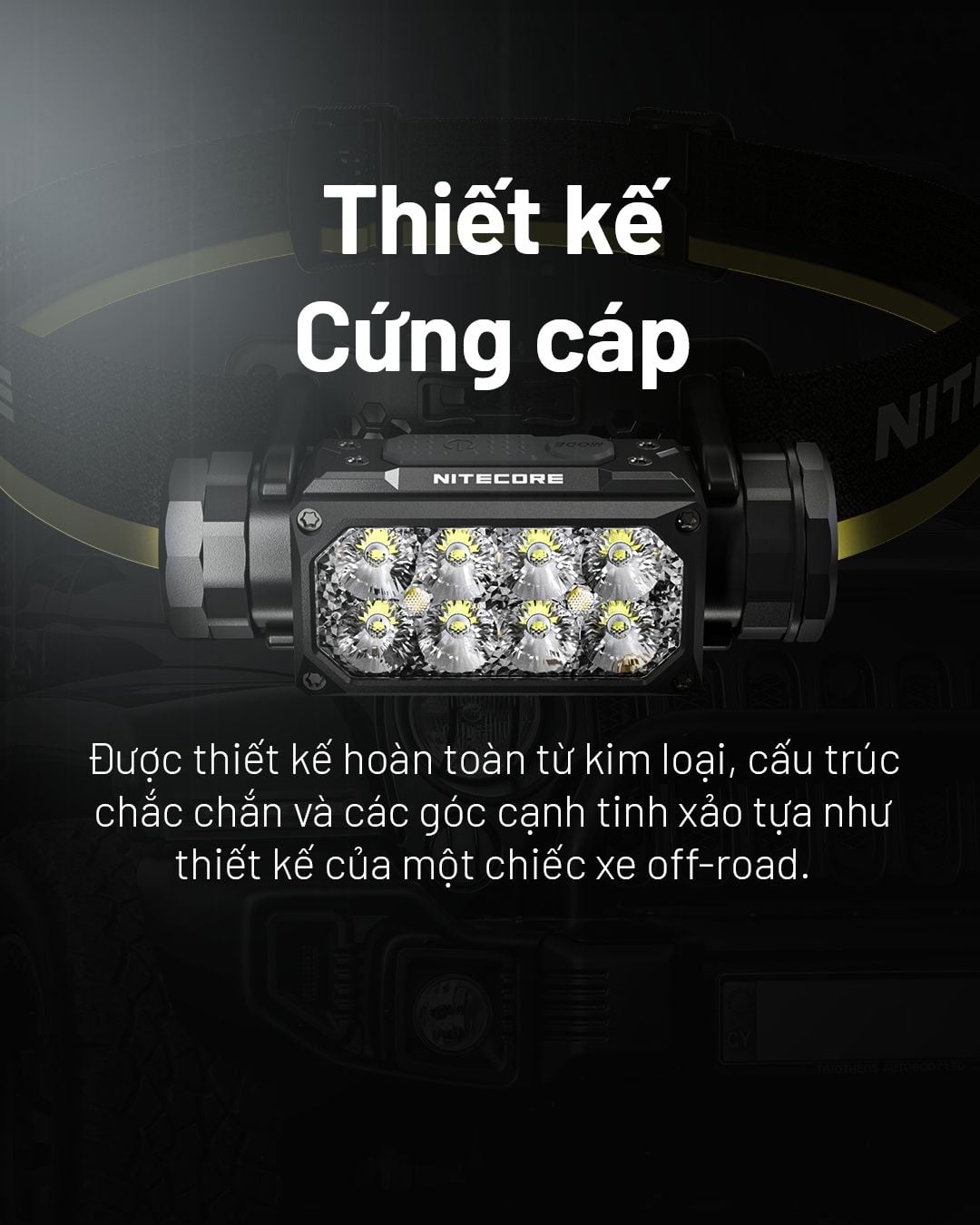  Đèn Đội Đầu Chạy Địa Hình Nitecore HC65 UHE -2000 lumen 
