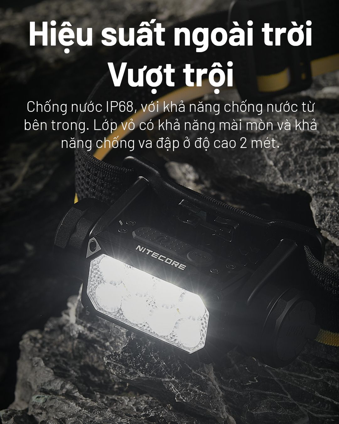  Đèn Đội Đầu Chạy Địa Hình Nitecore HC65 UHE -2000 lumen 