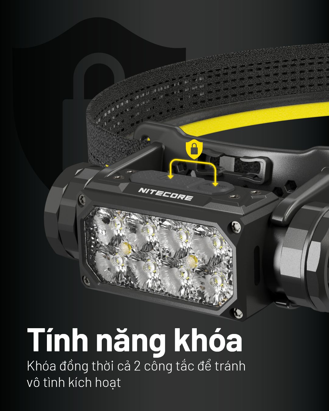  Đèn Đội Đầu Chạy Địa Hình Nitecore HC65 UHE -2000 lumen 