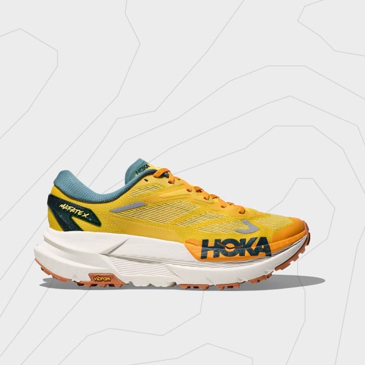  Giày Chạy Trail Nam Hoka Mafate X - Màu Vàng Xám - SS25 