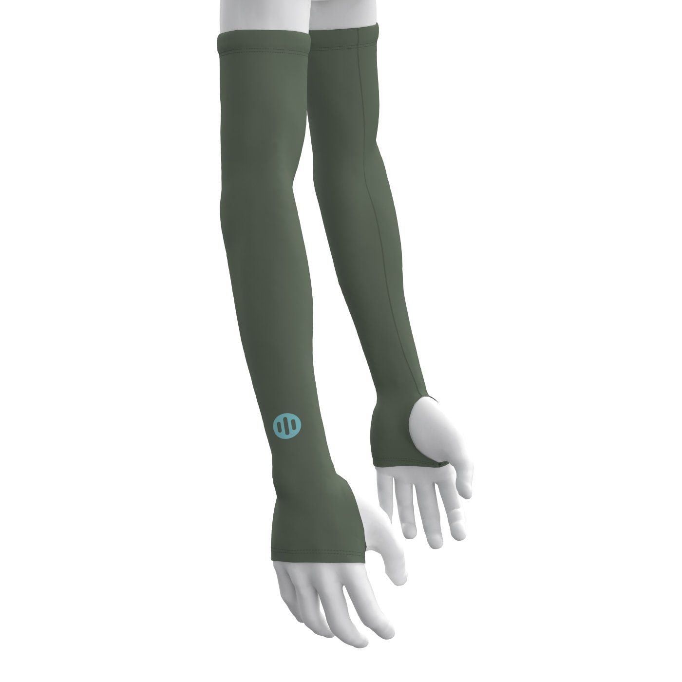  Ống Tay Xỏ Ngón Mude Arm Sleeves Thumb - Màu Xanh Rừng 