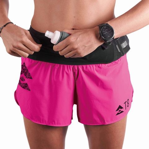  Quần Chạy Bộ Nữ T8 Women's Sherpa Shorts - Màu Hồng Ấm 