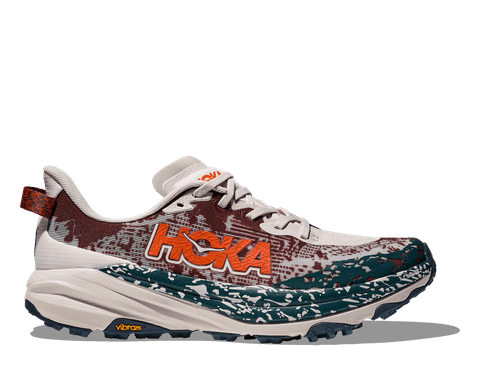  Giày Chạy Trail Nam Hoka Speedgoat 6 Wide - Màu Xám Trắng (Putty) - SS25 