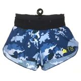  Quần Short Chạy Bộ Nữ T8 Sherpa Short V2 - Màu Xanh Rằn Ri 