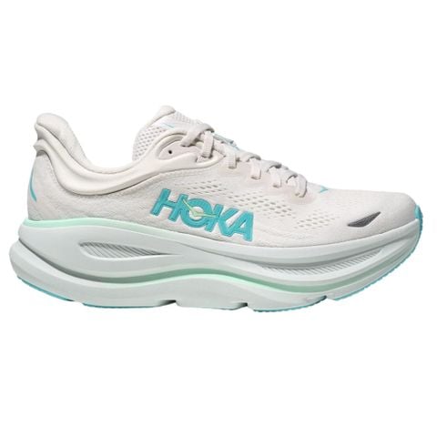  Giày Chạy Bộ Nữ Hoka Bondi 9 - Màu Trắng Xanh (Frost/Cielo Blue) - SS25 