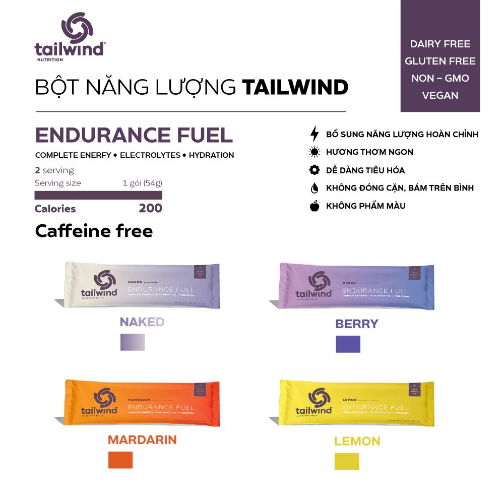  Bột Năng Lượng Tailwind Endurance Fuel - Gói 2serving 