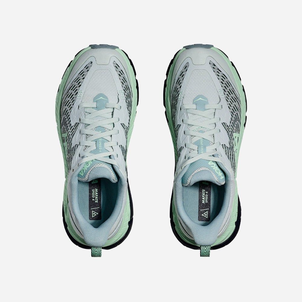  Giày Chạy Trail Nữ Hoka Mafate Speed 4 - Màu Xám Nhạt 