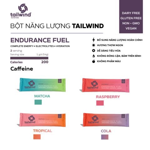  Bột Năng Lượng Có Caffein Tailwind Caffeinated Endurance Fuel - Gói 2serving 