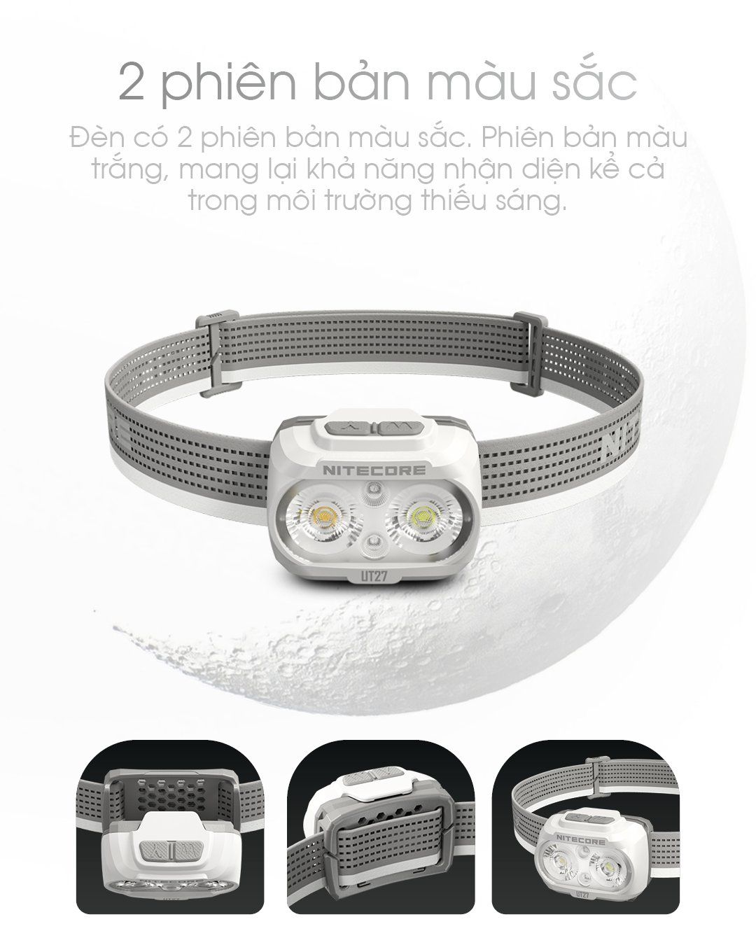  Đèn Đội Đầu Chạy Trail Nitecore UT27 Pro - 800 Lumens 