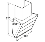 Hút Mùi Bosch DWK98IJ60I Serie 4 – Thiết Kế Kính Vát 90cm Sang Trọng, Hút Khói Hiệu Quả Cho Bếp Hiện Đại