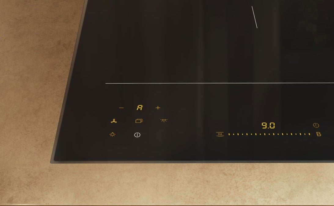 Bảng điều khiển của Bếp Từ Miele KM 8575 FL