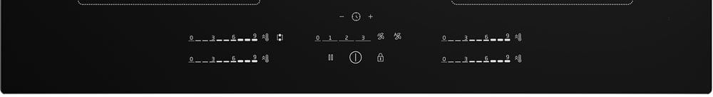 Bảng điều khiển Slide trượt của Bếp Từ Kèm Hút Mùi Beko HIXI84700UF