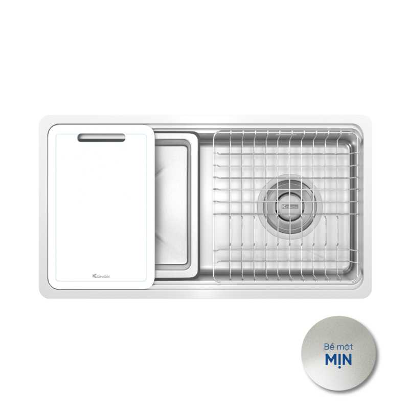 Chậu rửa bát 1 hố Konox Tari 780SM công nghệ mới siêu mịn