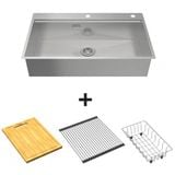 Chậu Rửa Bát 1 Hố Hafele HS24-SSN1S-8650 567.20.637 – Lòng Chậu Rộng 82cm