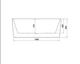 Bồn Tắm Độc Lập Hafele - Nagoya 1700 588.99.620 | Thiết Kế Hiện Đại, Sang Trọng Chuẩn Châu Âu