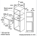 Lò Vi Sóng Bosch BEL554MB2 Serie 6 – Lò Vi Sóng Âm Tủ 25L Tích Hợp Nướng, Thiết Kế Gọn Gàng Cho Căn Bếp Hiện Đại