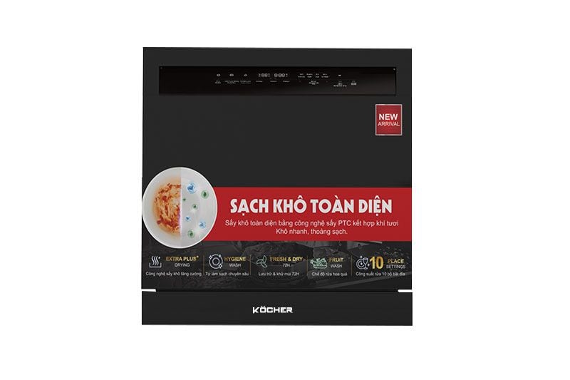Máy rửa bát Kocher X10 Pro chính hãng, được phân phối bởi Kitchen King