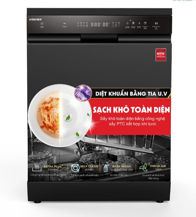 Máy rửa bát Kocher X15B Pro phân phối chính hãng tại Kitchen King