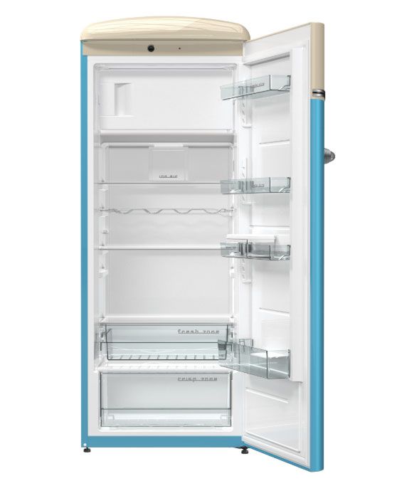 Nội thất bên trong tủ lạnh Gorenje Retro OBRB153BL