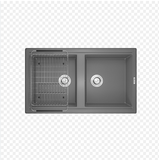 Chậu rửa bát Konox Phoenix Smart 860 Grey | Sắc xám tinh tế cùng công nghệ KERATEK⁺ cho căn bếp đẳng cấp