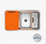 Chậu rửa bát Konox Tari Smart 8047 – Thiết kế Nhật Bản chống xước, nâng tầm không gian bếp