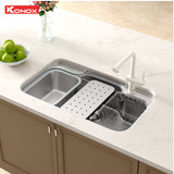 Chậu rửa bát Konox Dekor 8048SU – Chậu workstation cao cấp tối ưu không gian bếp hiện đại