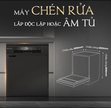 Máy Rửa Chén Malloca MDW15-5035TD – 15 Bộ, Sấy Khí Nóng, Đèn UV, Lắp Độc Lập Hoặc Âm Tủ