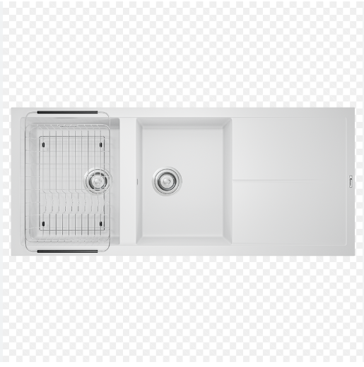 Chậu rửa bát Konox Livello Smart 1160 White Silver