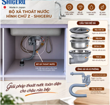 Chậu Rửa Bát Shigeru LE JSM – K 3F FS: Tối Ưu Trạm Sơ Chế Kiểu Nhật