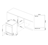 Máy Rửa Bát Malloca MDW157SI – Bán Âm Tủ 15 Bộ, Sấy Khí Nóng, Kháng Khuẩn UV