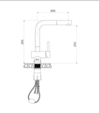 Vòi Rửa Malloca K103BL – Vòi Rửa Nóng Lạnh Sơn Đen Hiện Đại, Điểm Nhấn Cho Không Gian Bếp