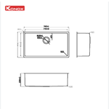 Chậu rửa bát Konox Stelo 780U – Vẻ đẹp tinh tế từ thiết kế Turkey Sink chuẩn phong cách châu Âu
